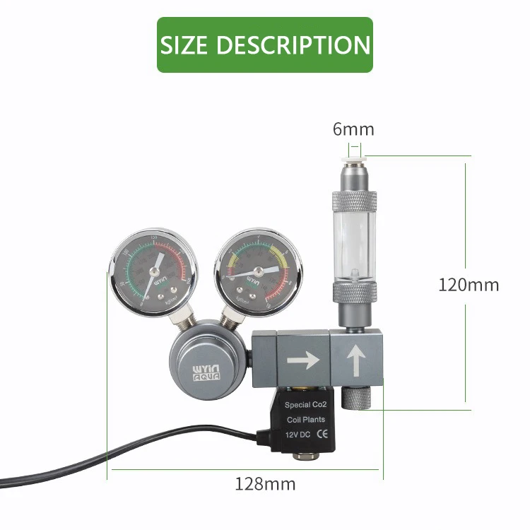 Aquarium DIY CO2-Regler Magnetventil Blasenzähler CO2-Kontrollsystem Fischbecken CO2-Druckminderer Ausrüstung – Detail 13