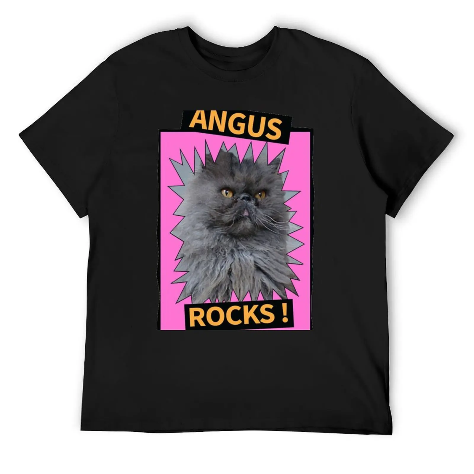

Angus Rocks T-Shirt oversized graphic tee Personalized t-shirt customs men clothes