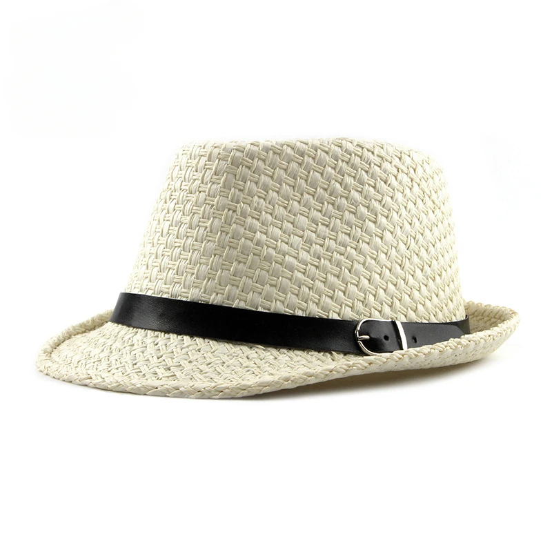 Jazz Hat Korean Fashion Simple Sun Hat Women\'s Summer Sunscreen Breathable Straw Hat for Men