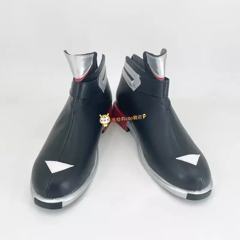 Game Zenless Zone Zero Billy the Kid Cosplay Shoes Black Boots Billy the Kid Cosplay Costume Prop Shoes for Halloween Christmas