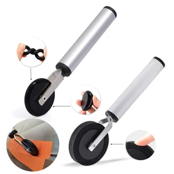 EHDIS Rubber/Sponge Wheel Soft Roller Squeegee Car Door Window Edge Tinting Scraper Carbon Fiber Film Wrapping Vinyl Applicator