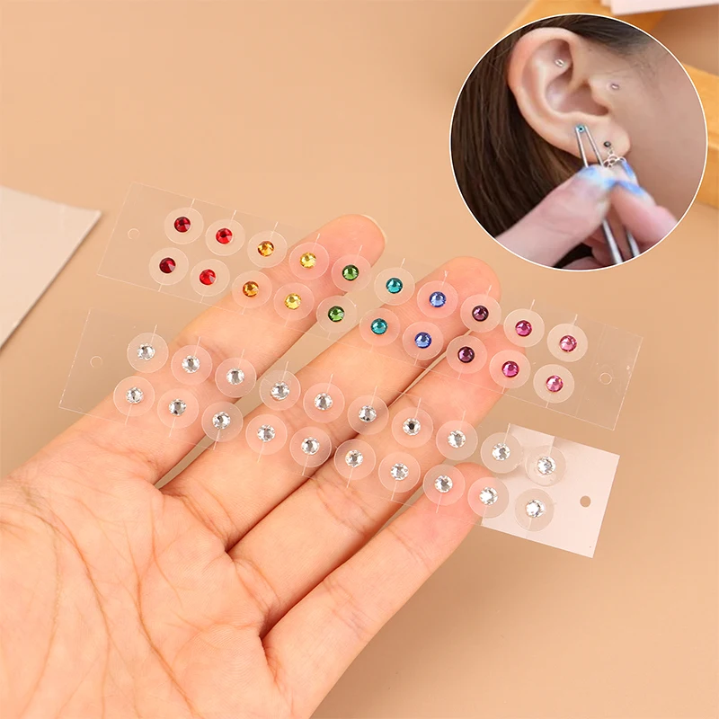 20Pcs Ear Care Seeds Acupuncture Auricular Disposable Ear Stickers Massage Therapy Needle Patch Auricular Auriculotherapy