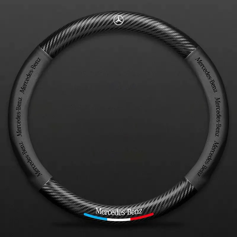 

Car Steering Wheel Cover Breathable Anti Slip Decoration For Mercedes benz E GLK CLS A W204 W213 W221 ML ABR c200 Accessories