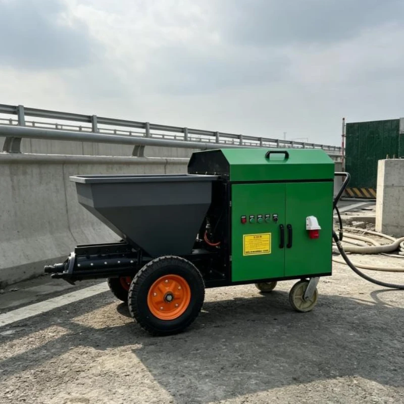 Wall Mortar Spraying Machine Cement Sprayer Paint with Mixer for Interior Wall Floor Ceiling Roofs and Surfaces