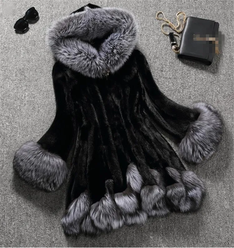 Женская шуба Street Sle, кожаное длинное пальто из искусственного меха, обычная длина, осенний сезон, модное женское пальто