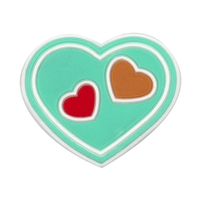 1/20pcs PVC Valentine's Day Love Strawberry PVC Shoe Charms Colorful Pink Heart PVC Shoe Charms Accessories Holiday Gift