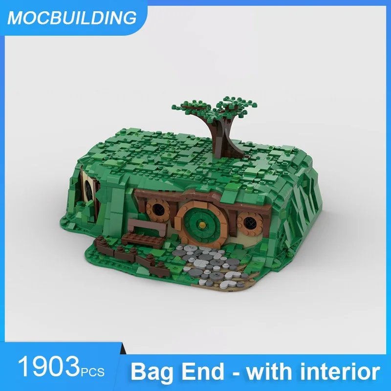 MOC Building Blocks Bag End with Interior DIY Assemble Bricks Architecture Educational Creative Collection Toys Gifts 1903PCS