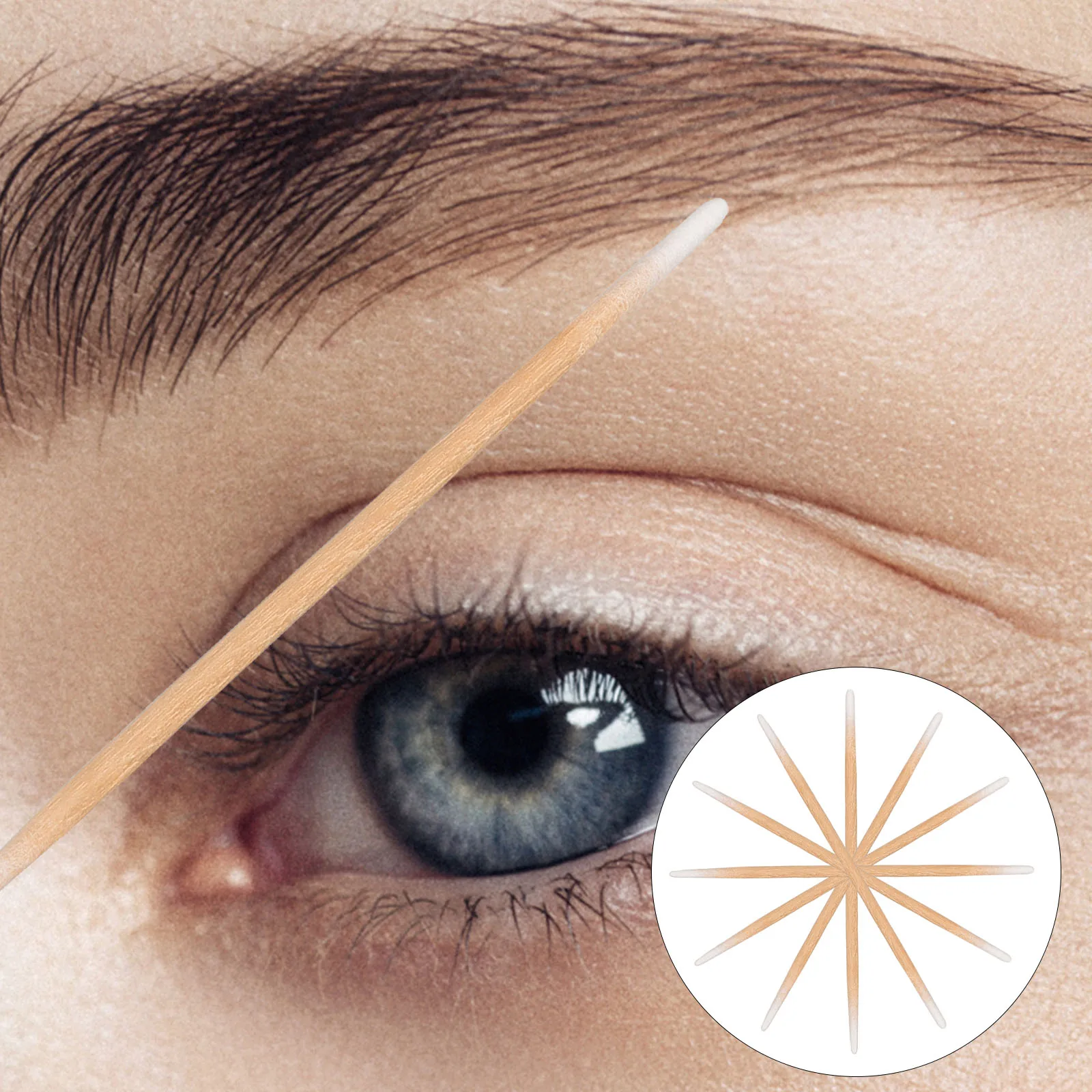 

Cotton Swabs Dual Tip Long Cuspidal for Daily Makeup Eyelash Extensions Micro Brushes Applicator Safe Materials Water Absorption
