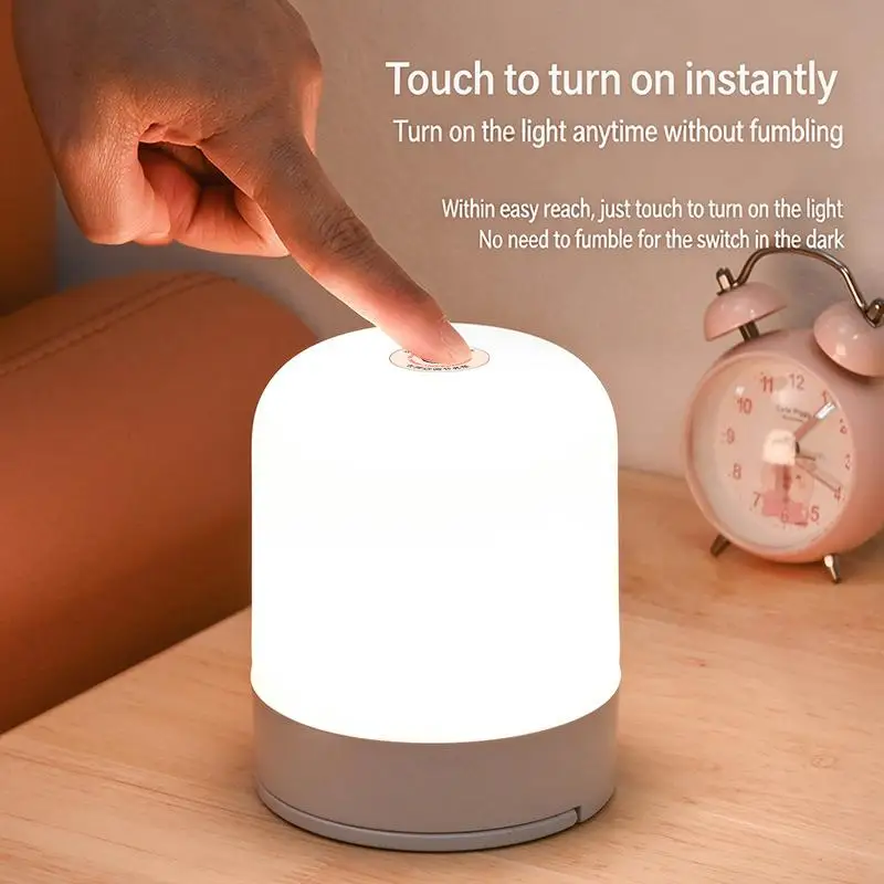 

HOT!Touch Night Light Rechargeable Remote Control Night Light Dimmable Table Lamp Ambient Light For Bedroom Living Room