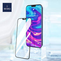 WiWU 2.5D Tempered Glass Screen Protector for iPhone 15 14 Pro Max Full Cover for iPhone 15 14 13 Clean Film Mobile Phone Films