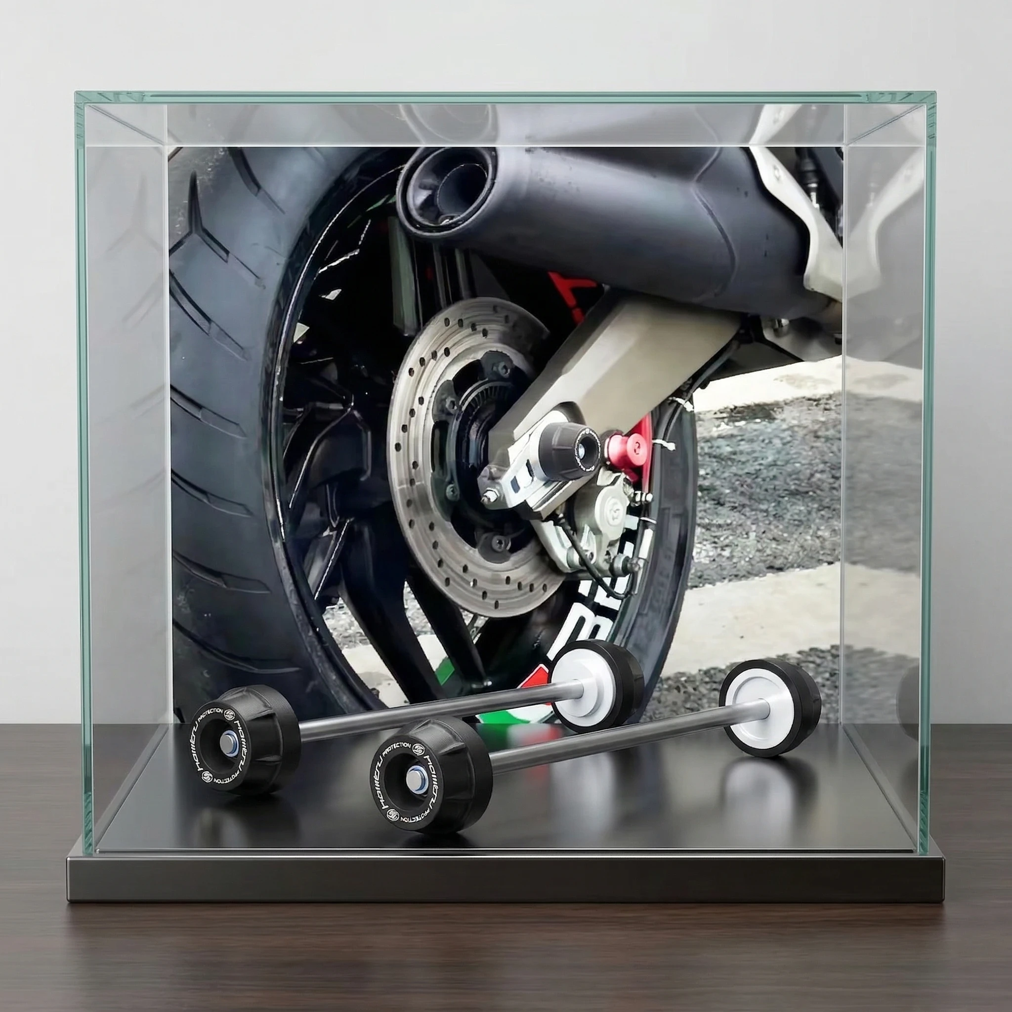 

for DUCATI Monster 821 Dark / Stripe / Stealth Motorcycle Wheel Spindle Protection Axle Cover Set