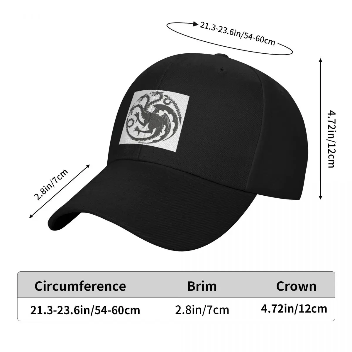 Game Of Thrones House Targaryen Cap Fashion Casual Baseball Caps Adjustable Hat Hip Hop Summer Unisex Baseball Hats