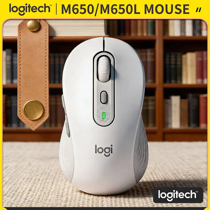 

Эргономичная мышь Logitech M650 — умное колесо прокрутки SmartWheel из переработанного пластика, двойное подключение, Bluetooth-батарея на 20 месяцев