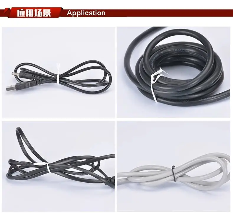 130M Soft Cable Wires Tie PVC Coated Iron Releasable Fastener for Organizing Electronics Accessories