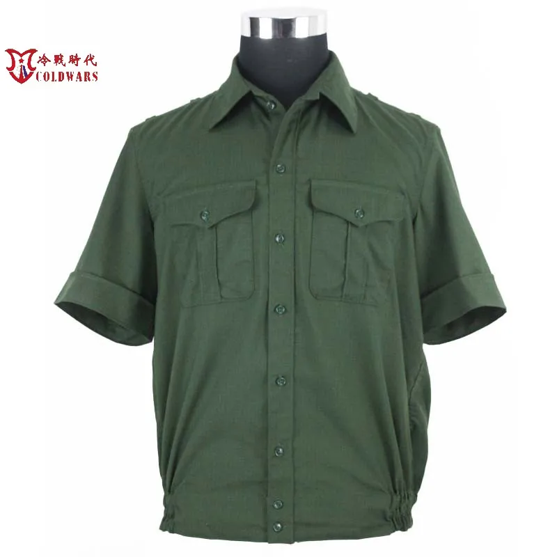 Imagem -02 - Camisa do Exército Russo Jaqueta Verde Manga Curta para o Verão 17