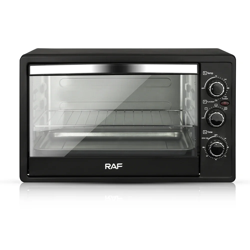 

l RAF Brand Muti-Function Hot Sale Temperature Control Electric Oven Home Style Auto Cook With Visual Glass Door