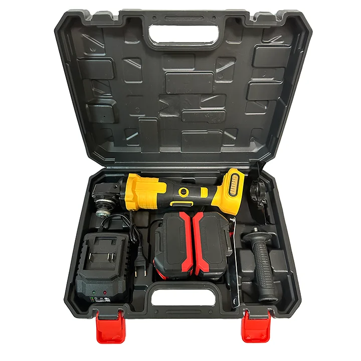 21V Electric Cordless Rechargeable Lithium Brushless Industrial Trigger Battery 100mm Angle Grinder Yellow G4 Model Stainless