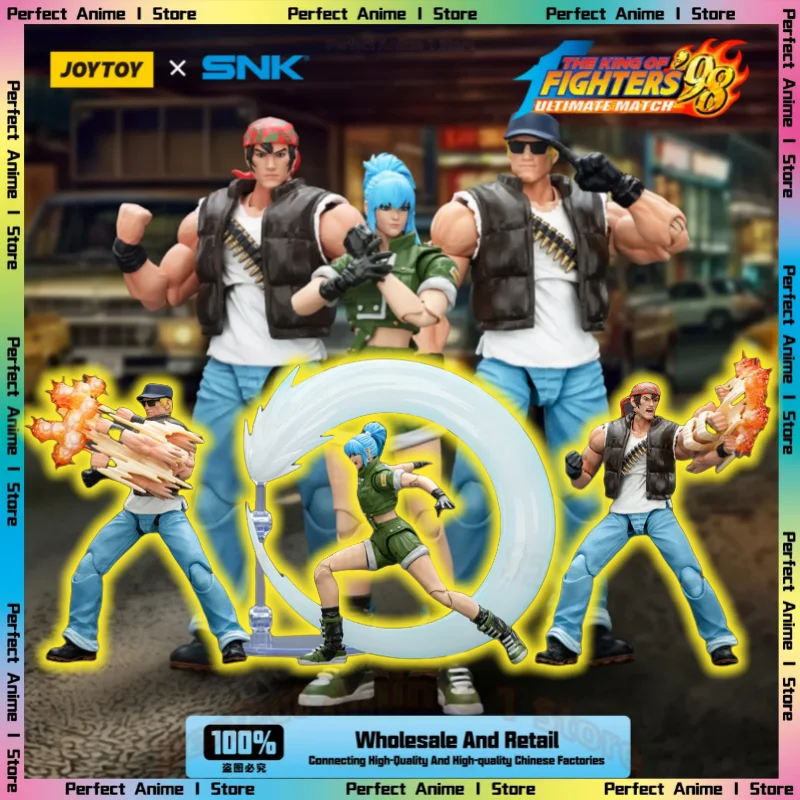 

JOYTOY Dark Source King of Fighters '98UM Ryanna Hathiran Ralph Jones Clark S Rosen 1/18 Moving Humanoid