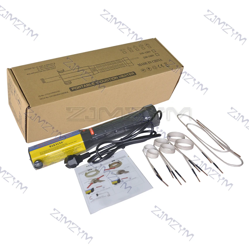 1000W Magnetic Induction Heater Bolt Remover Car Repair Machine Tool Screw Tool Bolt Heat Remover Tool Kit 8 Coils 110V/220V
