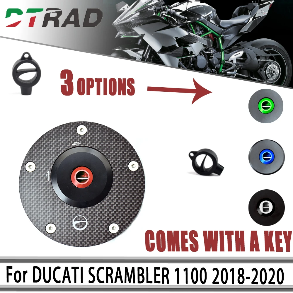 

For KAWASAKI ZX-10R/RR 21-22/NINJA H2/R 16-21 Motorcycle anti-theft carbon fiber&aluminum alloy fuel tank cap (comes with key)