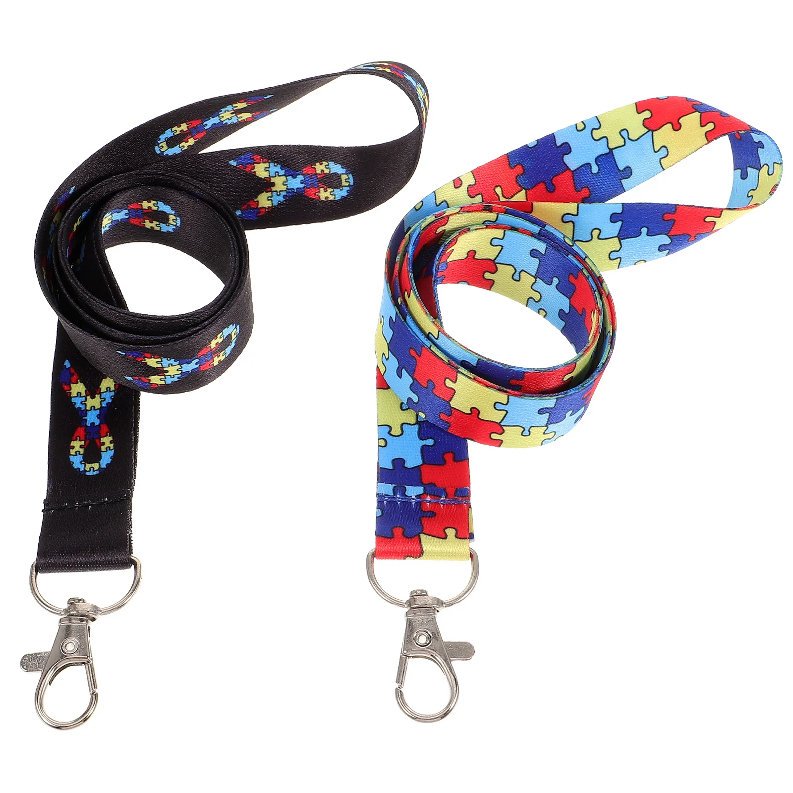 

2Pcs Chest Card Lanyard Nylon Multi- Badge Neck Strap for Office Work Nurse Daily Use Portable Hanging Rope