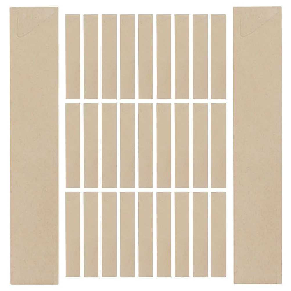 

100Pcs Kraft Paper Chopstick Sleeves Waterproof Disposable Utensil Holder Pouch for Restaurant Takeout Picnic Wedding Party