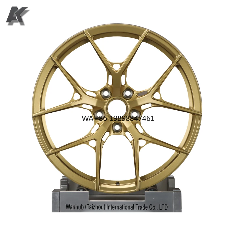 

Wangu Vossen Design Matte Gold High Quality Forging High-end Racing Forged Alloy Wheels Aluminium Rims Forged Wheels for HF5