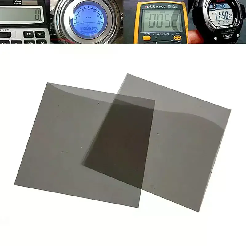 Various Sizes Polarizing Film Polarizer Watch Multimeter Calculator LCD Display Repair Polarization 0 Degree/90 Degree