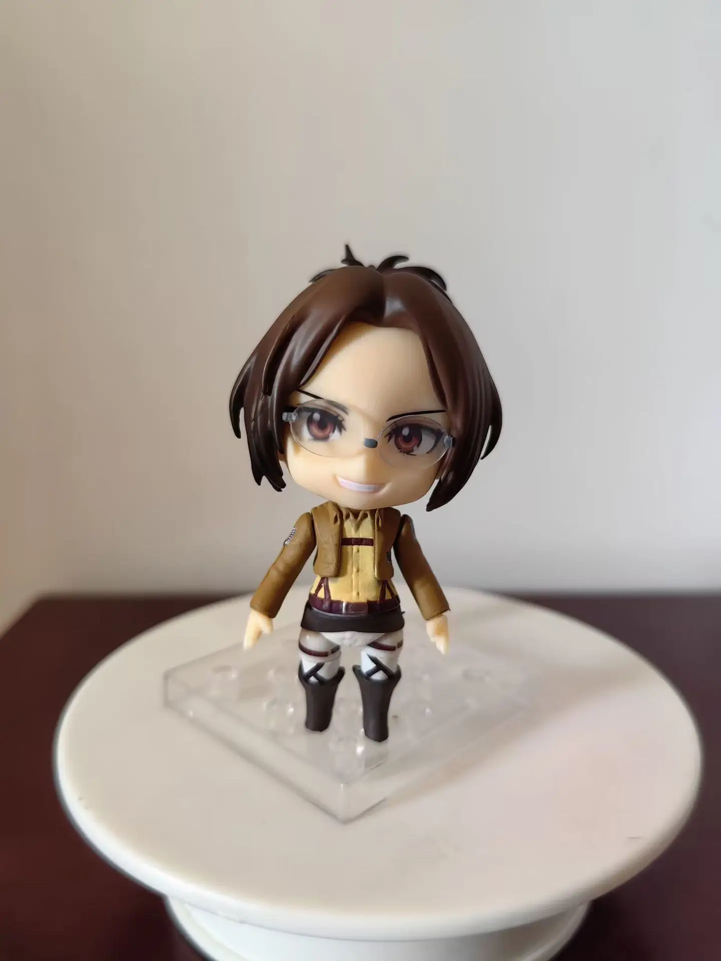 New 10CM Anime Attack on Titan Hange Zoe Q Version kawaii Joint replaceable Action Figures PVC Model Desk Decor Toy Gifts boxed