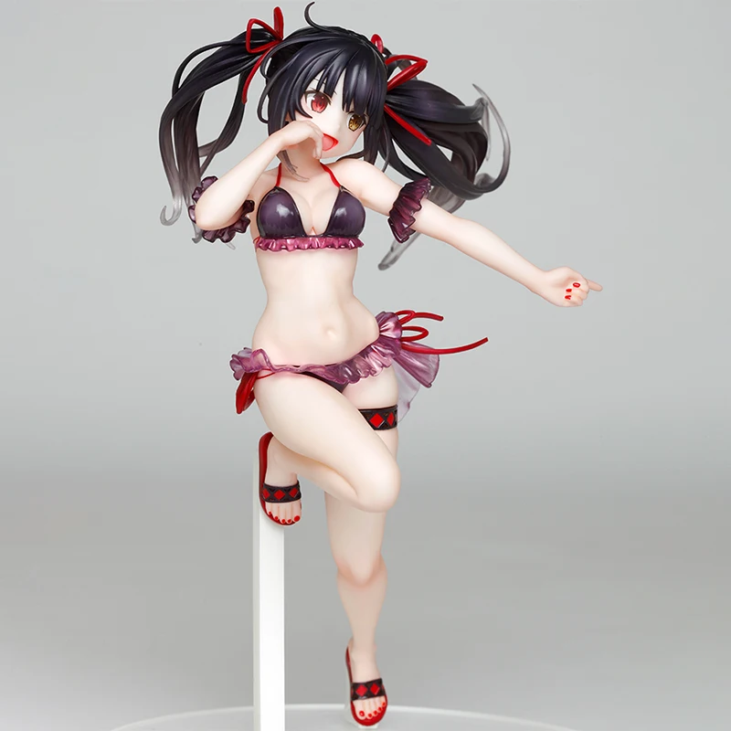 

New Glazovin Genuine Taito Coreful Date A Live Tokisaki Kurumi Bunny Swimwear Girl Ver Pvc Action Figure Model Decoration Toys