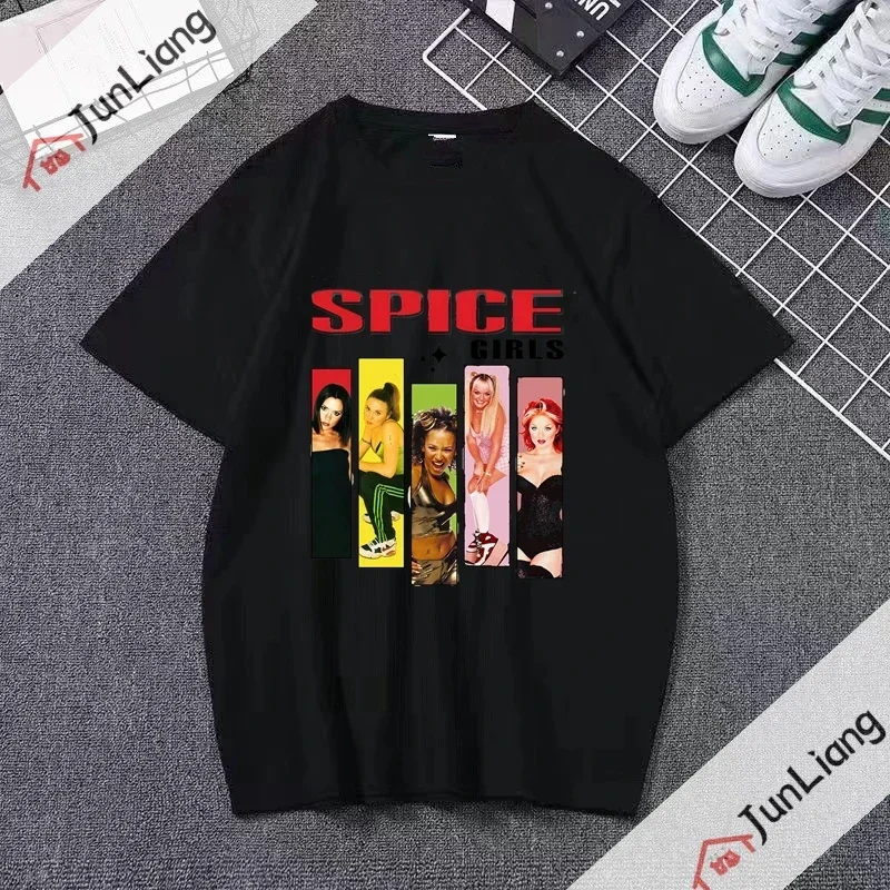 2023 New Spice Girls Women\'s Unisex T-shirt Fashion  Movie Art Leisure Street Y2k Cartoon Character Graphic T Shirts