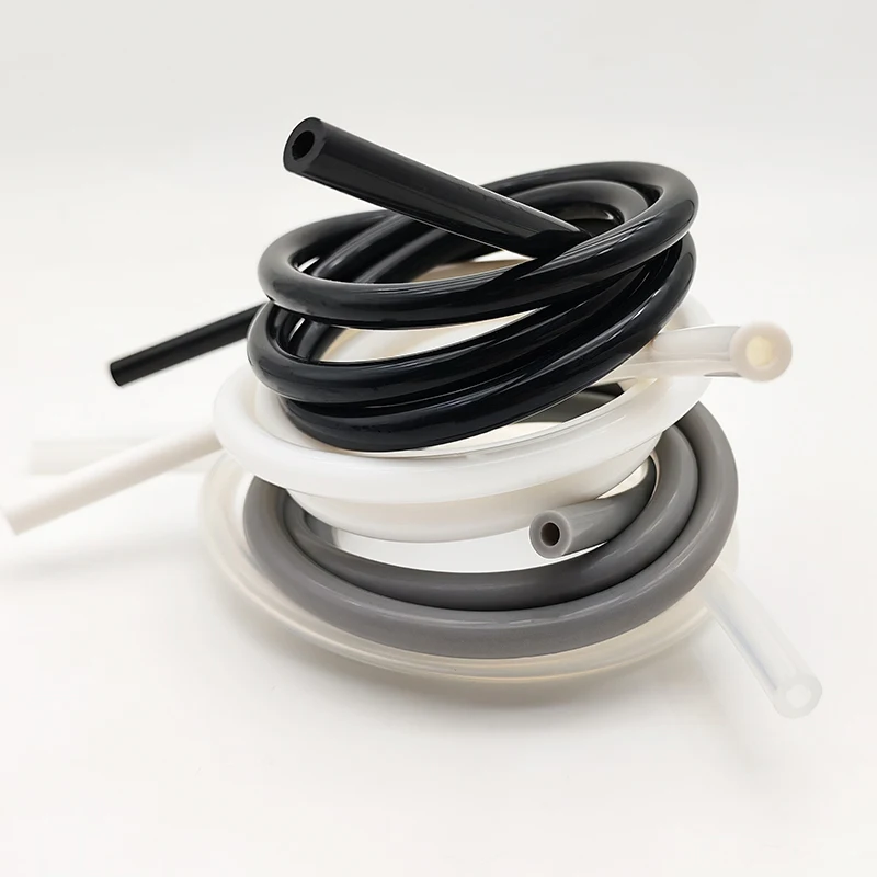 Good resilience, food grade ID 2~12mm silicone tube, bending without cracking, non-toxic and odorless