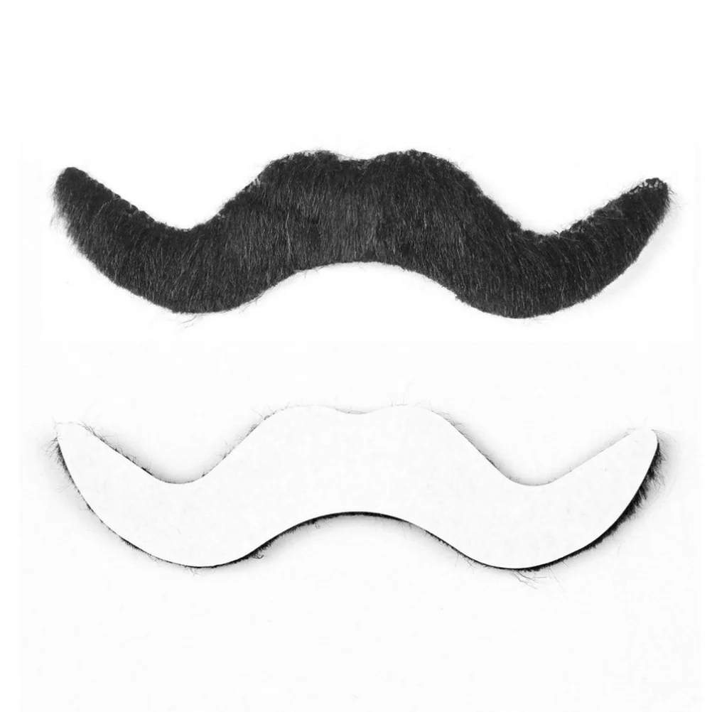 

6 Pcs Halloween Props Self Adhesive Fake Mustache Creative Beard Party Supplies Photo Props Fits Adults Children