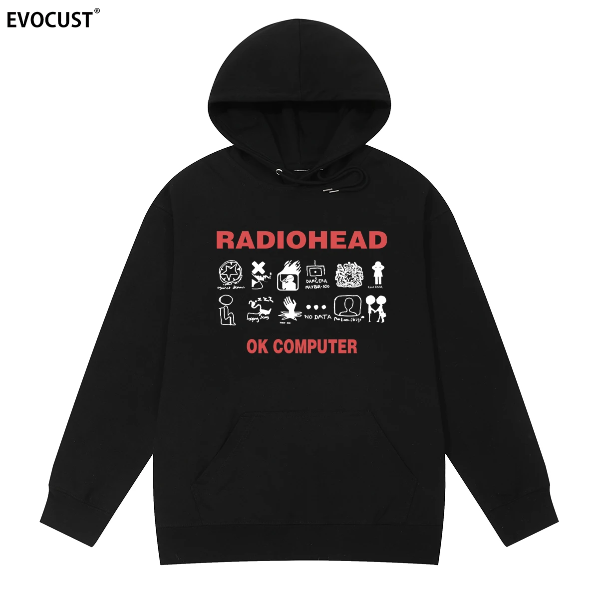 

Radiohead Hoodie, Rock Band OK Computer Retro Hoodie, Letter Print, High-quality Luxury Brand, Best-selling and Trendy Style