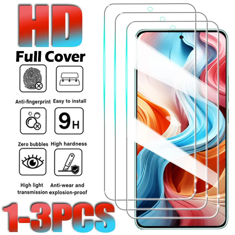 

1-3PCS HD Tempered Glass for Xiaomi Redmi 10C 10X 4G 12 13R 13C 5G 11A 14C 14R 15C A5 A2 A3 15R Full Cover Screen Protector Film
