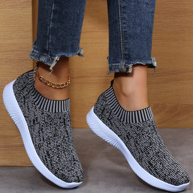 2022 Women Sneakers Fashion Socks Shoes Breathable Casual Sneaker Summer Vulcanized Shoes Women Trainers Tenis Feminino Flats