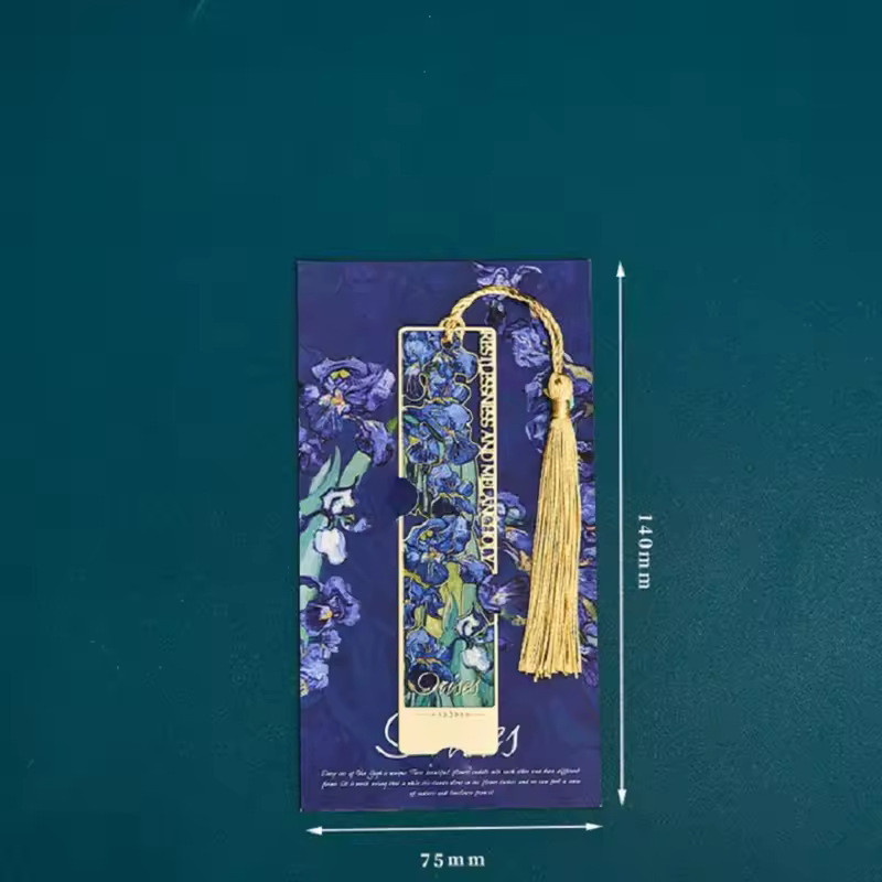 Aesthetic Book Page Clip Floral Painting Metal Bookmark Hollow Metal Book Accessories Student Reading Mark Stationery Gifts - Image 18