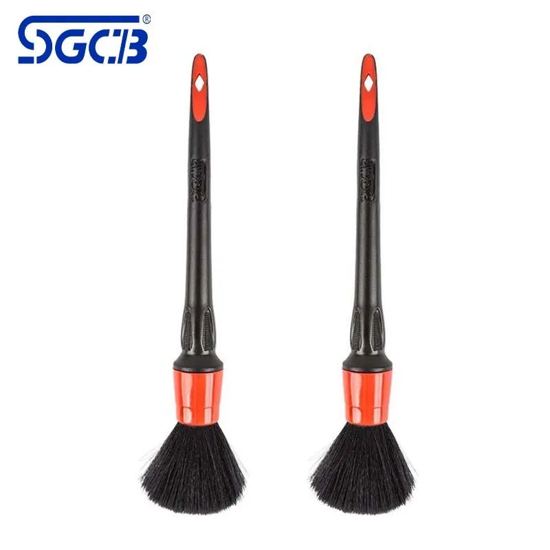 SGCB 1/3/5 PCS Soft Car Detailing Brush Set Auto Detailing Brush Kit For Car Wheels Tire Interior Exterior Air Vents Cleaning