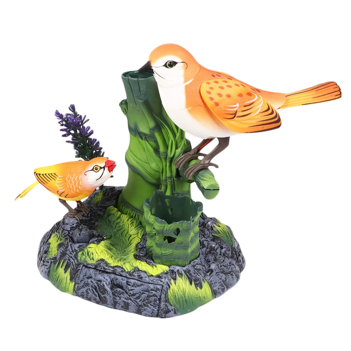 1pcs-voice-sensor-electric-bird-simulation-sounding-interactive-ornamental-decoration-imitation-parrot-gift-imitation-parrot-toy