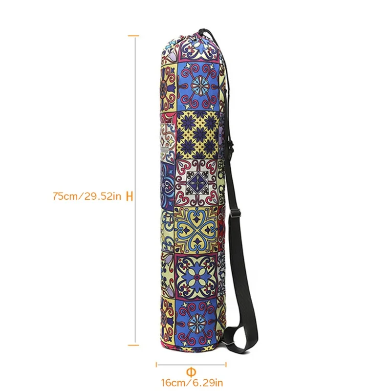 New Canvas Yoga Bag 6MM Yoga Mat Single-Shoulder Backpack