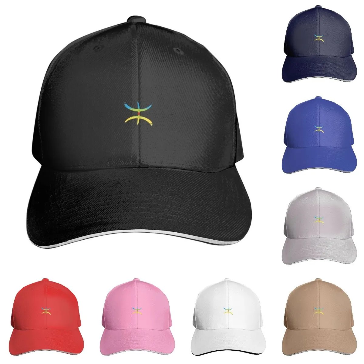 Kabyle Amazigh Flag Printed Baseball Cap Mens Fashionable Low Profile Dad Hats Men Women Adjustable Back Outdoor Sport Golf Caps