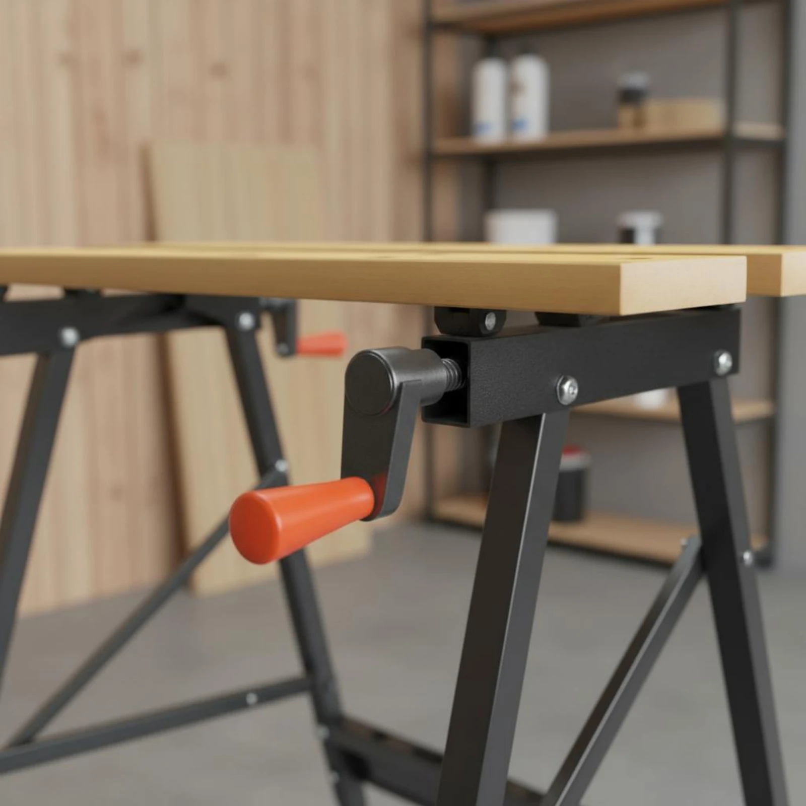 Clamping Work Table Foldable Portable Saw Table Portable Workbench Quick Setup Workshop Tools Large Tabletop for Carpenters