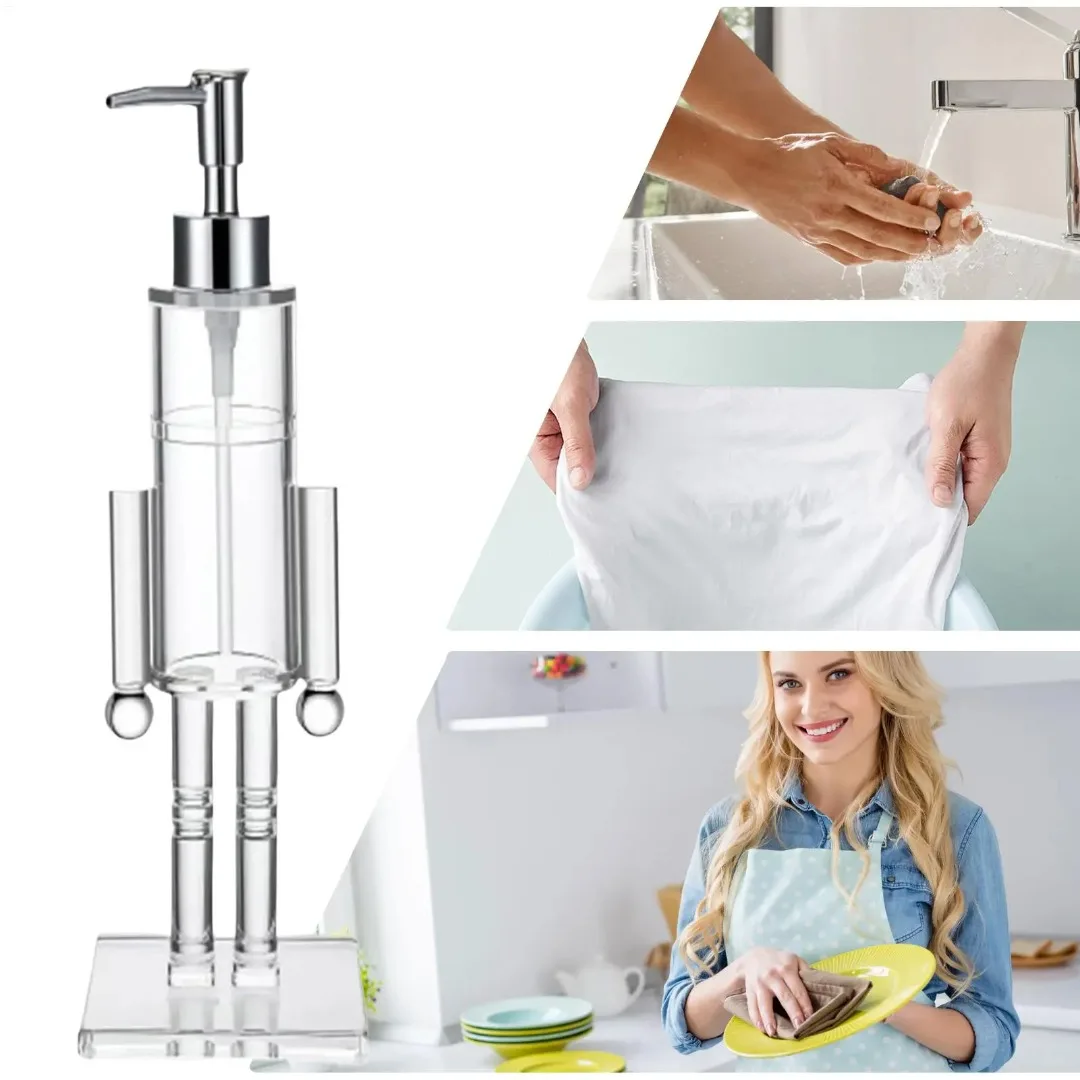 

New Nutcracker Soap Dispenser, Suitable for Bathroom Sink, Hotel Bathroom Accessories, Reusable Hand Wash Pump Bottle