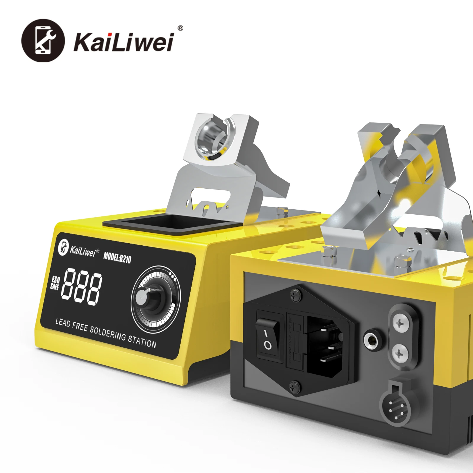 Kailiwei 85W B210 OLED Digital Adjustment Auto Sleep Electronic Repair Soldering Station 1s Quick Heating With 210 Micro Welding