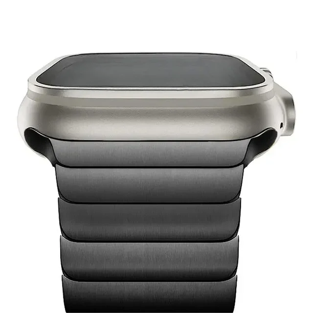 Luxe roestvrijstalen band voor Apple Watch Series 10 9 8 7 46 mm 45 mm 41 mm schakelarmband Iwatch Ultra 2 49 mm IWatch metalen band