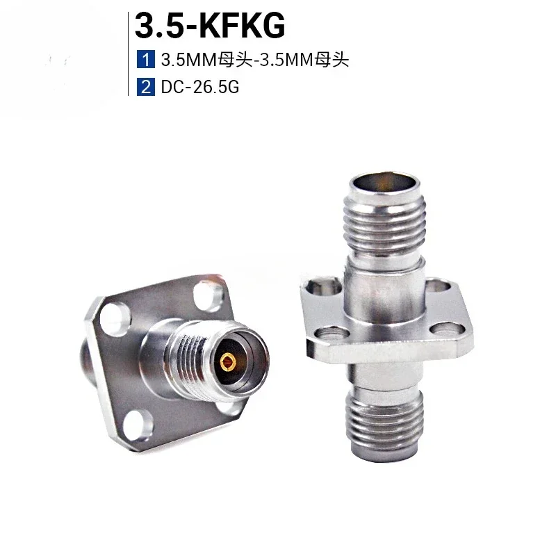 Millimeter Wave Panel Fixed Connector 3.5-KFK 3.5MM Female To Female DC-26.5G