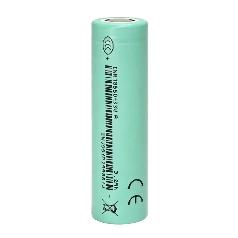 New 10PCS 18650‑33V 3300mAh Flat‑Top Rechargeable Lithium‑ion Battery For EVE Grade‑A 3C 3.7V