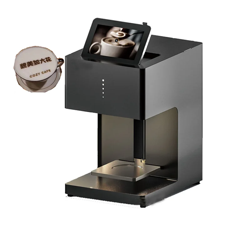 Automatic Smart Colorful Inkjet Printers Commercial 3D Pad Printing Machine Cup Photo Art Milk Tea Screen Latte Coffee Printer