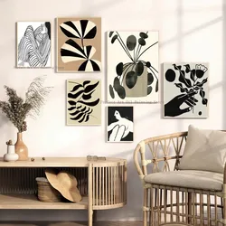 Striped Curve Abstract Woman Poster Paper Print Home Living Room Bedroom Entrance Bar Restaurant Cafe Art Painting Decoration
