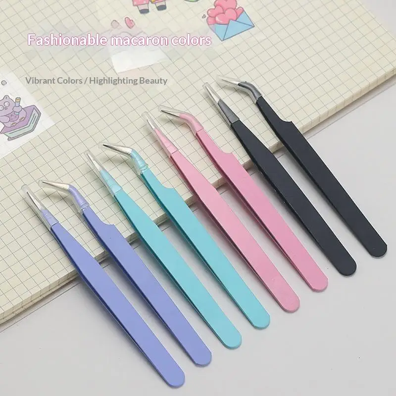 Macaron Color Precision Craft Tweezers With Soft Grip And Firm Clamp For Journaling Scrapbooking DIY Projects